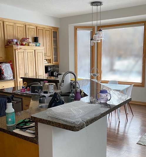 Before the kitchen remodeling project