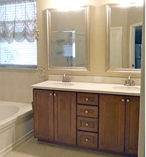Completed bathroom remodeling by Maricopa Renovations